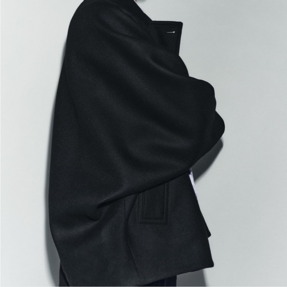 ZARA MANTECO WOOL COAT Black - Picture 13 of 17